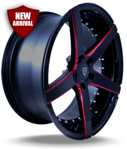 M3226 Red Edge Gloss Black Side Wheel New